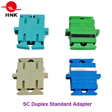 SC Duplex Single Mode, Multimodo, Om3 y APC Adaptador de fibra óptica
